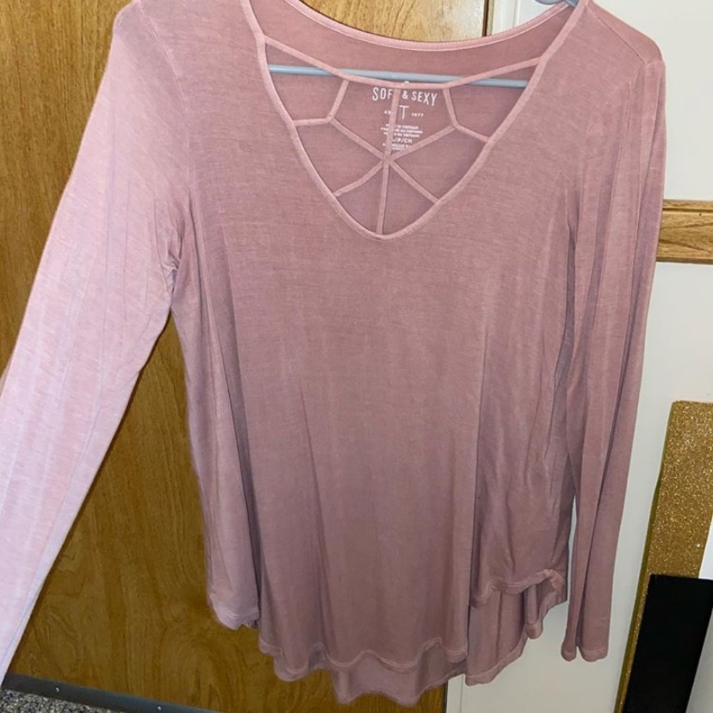 Long sleeve soft & sexy shirt